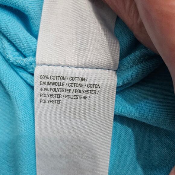 NEW Quacker Factory Top Womens XS Blue Beaded Button Front 3/4 Sleeve Grannycore - Picture 10 of 15